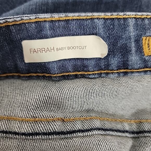 Kut from the Kloth Farrah Baby Bootcut Jeans Women’s Size 10 Blue Stretch Denim - Picture 6 of 8